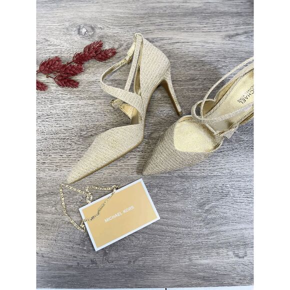 Michael Kors Women's Adela Pump Heels - Sand 6M - Picture 2 of 9